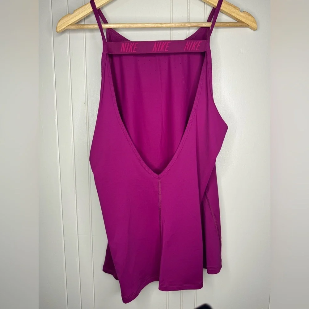 Nike Women's Dry Elastika V-Back Violet Training Tank Top